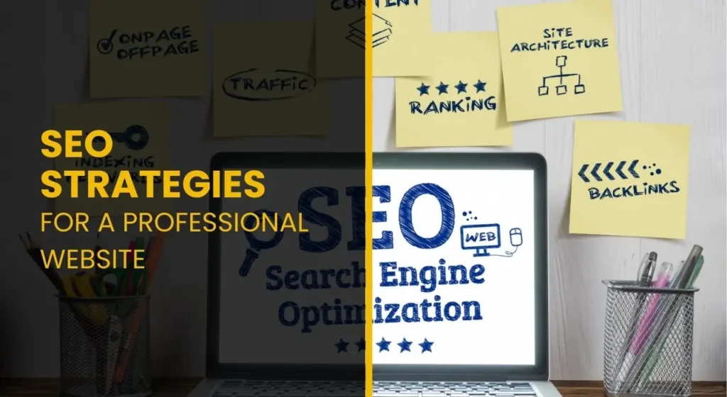 SEO strategies for a professional website