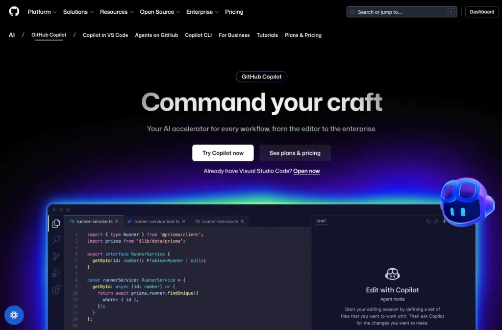Best AI Code Editors in 2026: Comparison, Pricing, Trends & Which One to Choose 2 Github-Copilot AI Code Editor