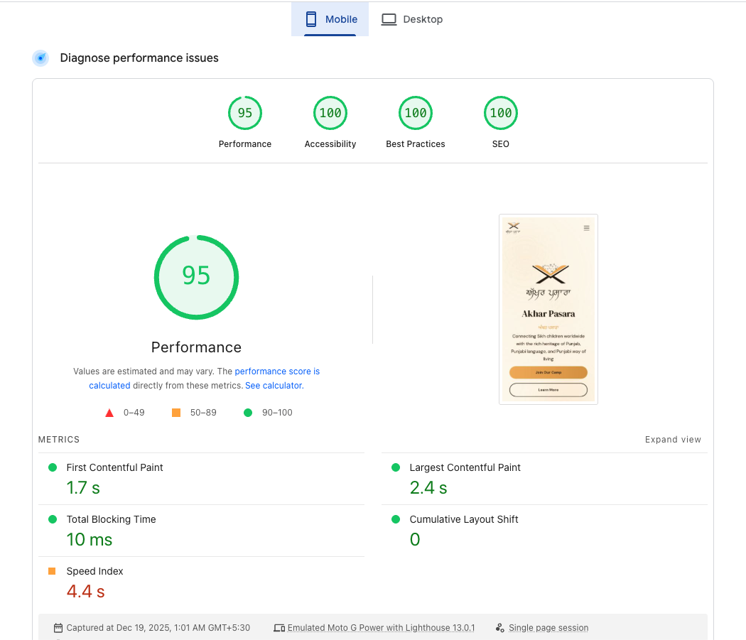Google PageSpeed Optimization