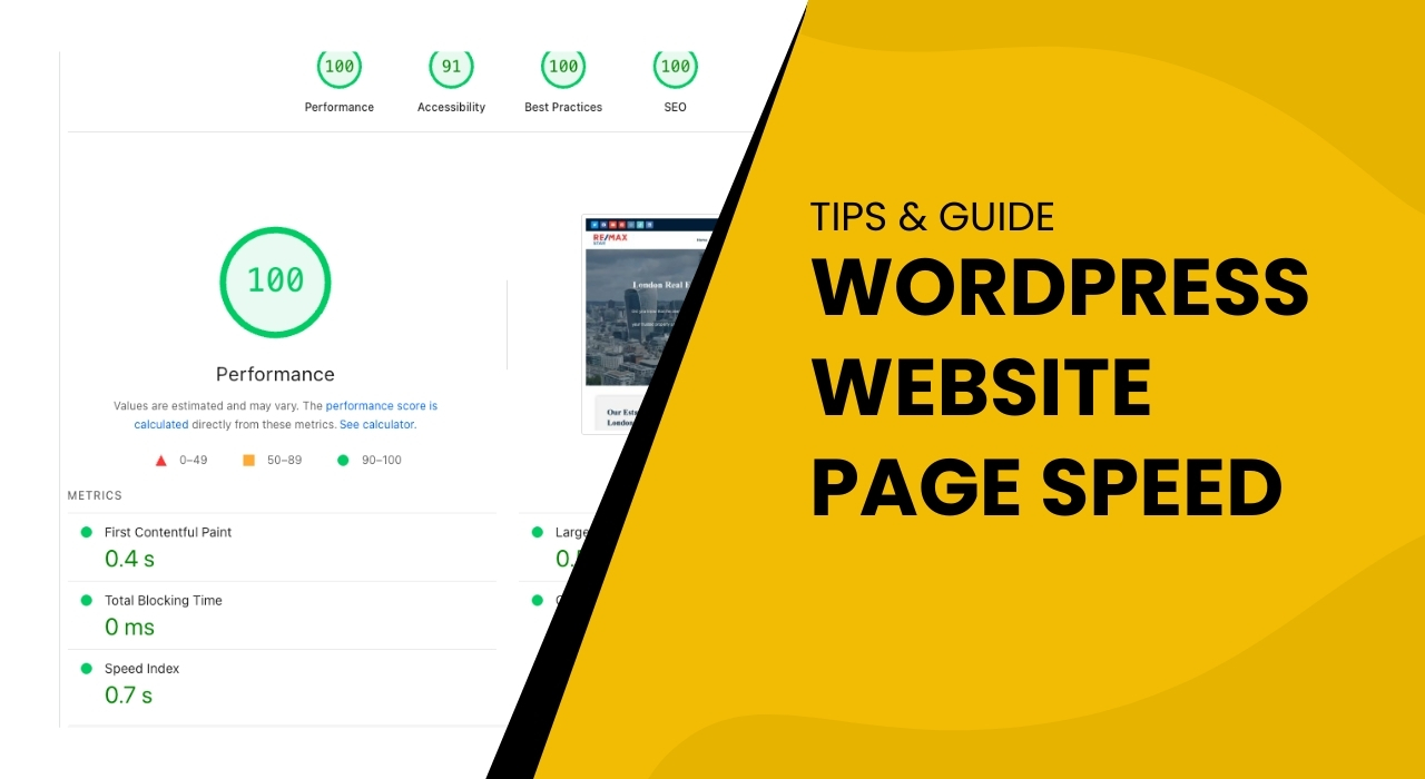 WordPress Website Page Speed - Tips and Guide